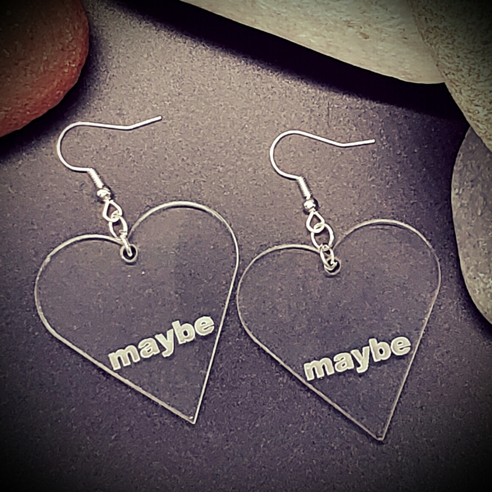 Acrylic Dangle Novelty Earrings - Picture 9 of 15